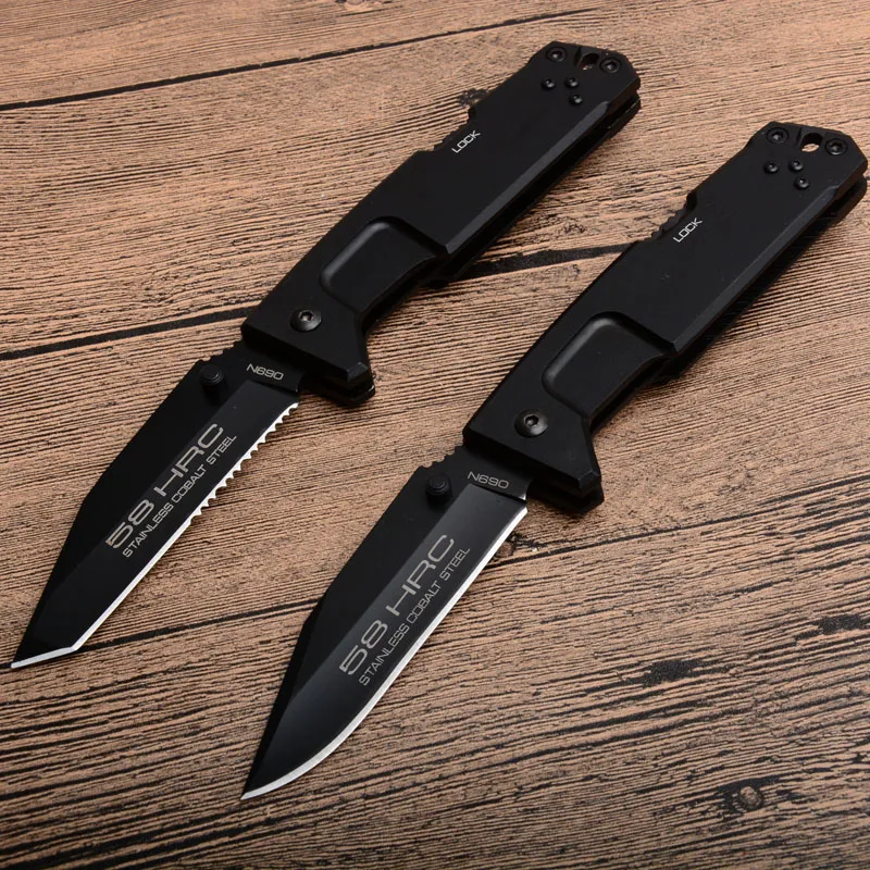 

2019 new arrival Folding Knife 440C blade aluminum Handle outdoor camping pocket Survival Hunting Tactical Knives EDC hand Tool