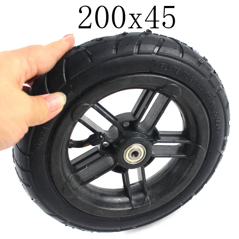 Горячая хорошая репутация 200x45Wheel и Hub подходит для M8 M10 пневматическое колесо " скутер инвалидная коляска воздушное колесо E-twow S2 скутер