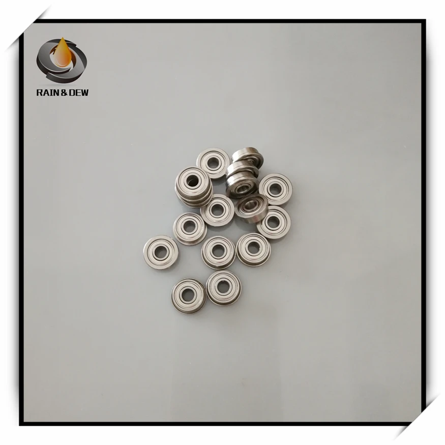 10Pcs 5X8X2.5 mm MF85ZZ ABEC-7 Flange Ball Bearing |