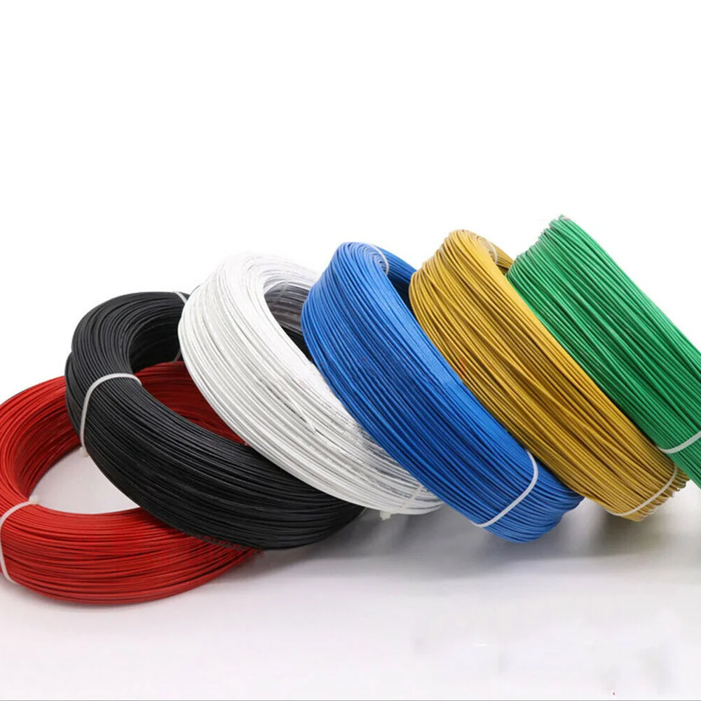 UL1332 многожильный высокотемпературный PTFE луженый медный провод 22AWG 24AWG 26AWG 28AW многоцветный изолированный электронный кабель