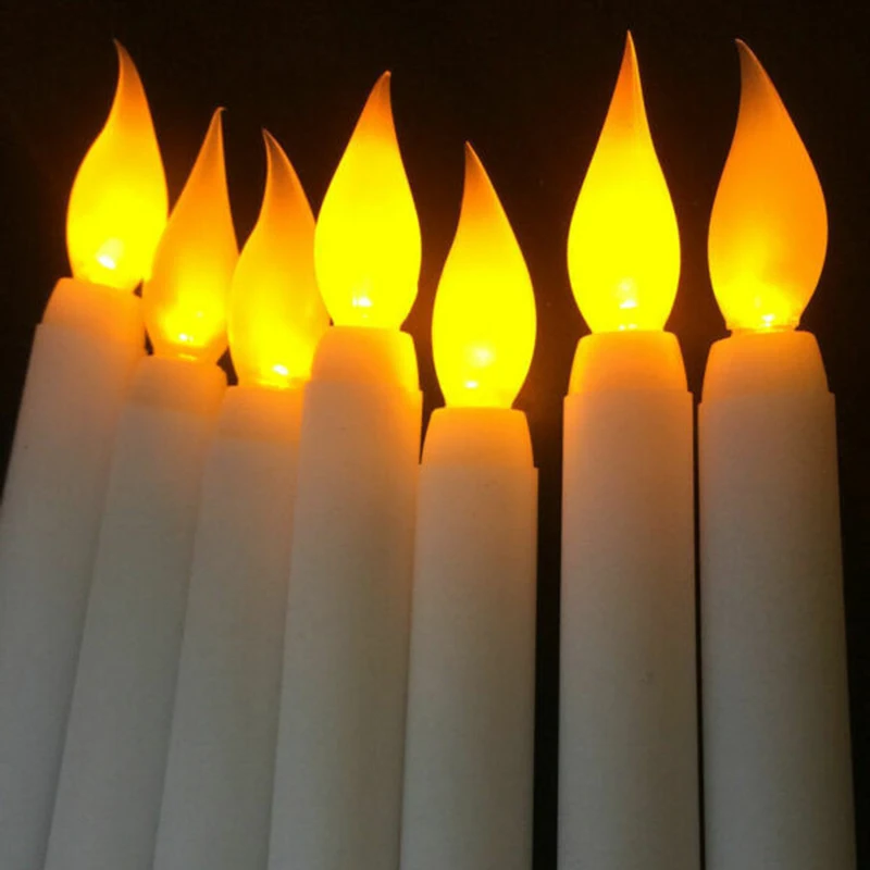 LED Wedding Dating Candlelight Dinner Decor Electronic Candle Lights Plastic Christmas Decoration For Home Cafe Restaurant