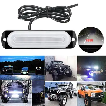 

ree Shipping DC 12V-24V LED Work Light Bar Floods Spot Offroad 4WD Car SUV Driving Fog Lamp light bulbs led car