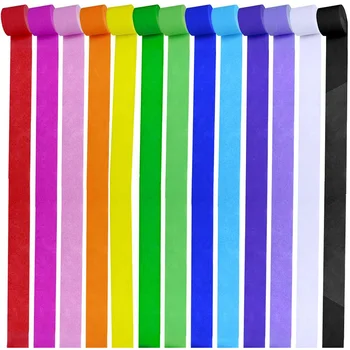 

HOT Party Streamers Backdrop Decorations Crepe Paper Rainbow Streamers for Birthday Christmas(13 Rolls)