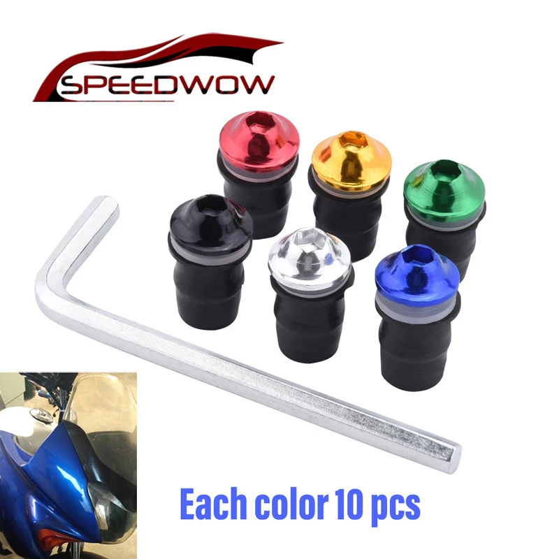 SPEEDWOW 10 шт. M5 * 16 мотоциклетные ветрового стекла обтекателя Болты Винты Гайки