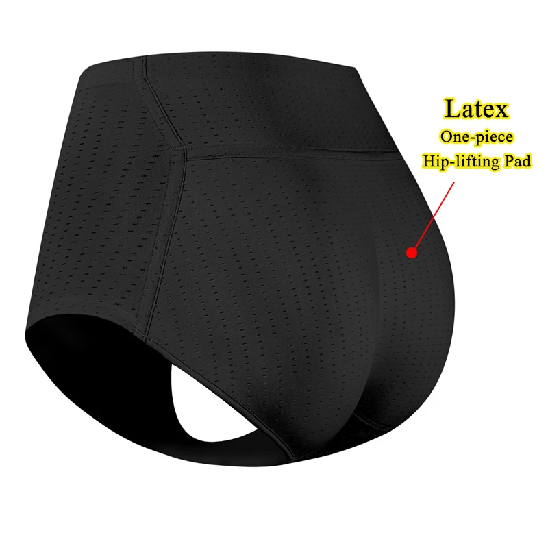 

Трусы женские латексные бесшовные, черные, бежевые, с накладной попой, увеличитель бедер ягодиц