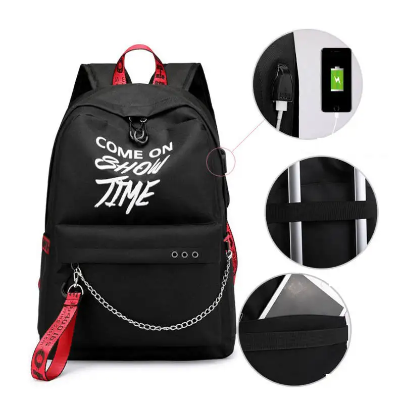 RD Women's Backpack School Bag for Teenage Girls New Waterproof Nylon a bag Travel Soulder Bags Female Preppy Style Knapsack - Цвет: RD