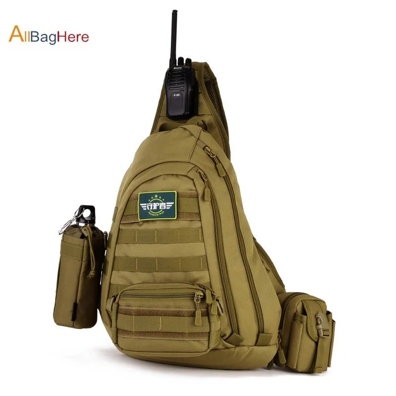 Tactical Backpack 14 Inches Laptop Military Field Chest Bag Outdoor Sports Hiking Waterproof Single Shoulder Bags Multifunction