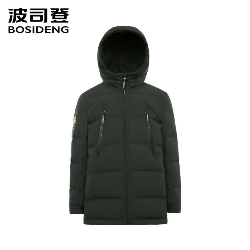 

Bosideng Men's Winter Down Jacket Hooded Waterproof High-quality Duck Down Coat Thick Warm Camouflage Outerwear B80141521DS