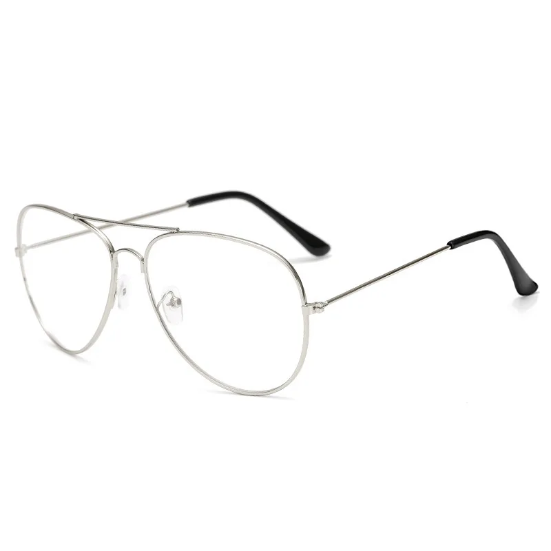 Дизайнерские мужские солнцезащитные очки авиаторы, классические женские очки для вождения из сплава, зеркальные солнцезащитные очки, мужские UV400 Gafas De Sol для мужчин - Цвет линз: Silver Clear