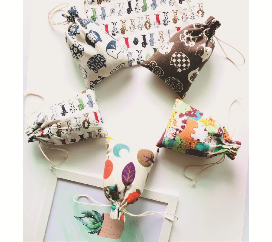 

Cat Cartoon Manufacturers Direct Selling Cotton Linen Storage Drawstring Bag Customizable Wholesale Drawstring Cotton Drawstring