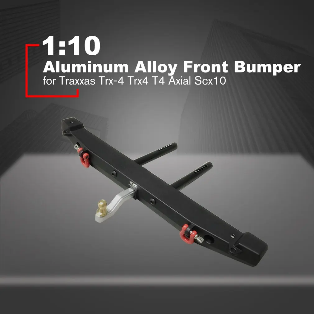

1:10 Simulation Climbing Rc Car Aluminum Alloy Front Bumper Contains LED Lights For Traxxas Trx-4 Trx4 T4 Axial Scx10