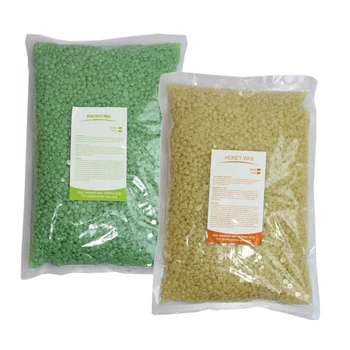 

2Bags 1000g Hair Removal Body Waxing Bead Beans for Bikini Face Leg Eyebrow Bikini Full Body Hair Removal Bean