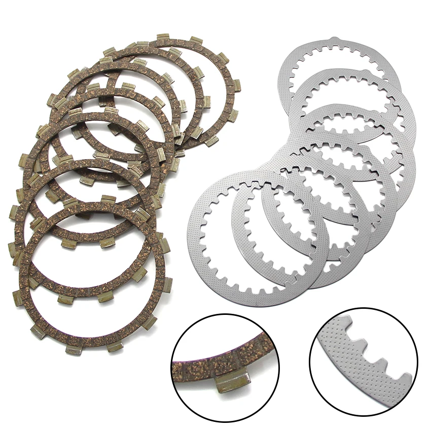 

Motorcycle Friction Clutch Plates For Yamaha RZ250R 1983-1988 RZ350 DT250 DT400 TY250 D/E 5Y1-16331-01/4L0-16321-00 498-16325-00