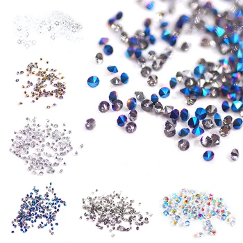 

6 Colors/Set Good Colorful Crystal Mini Tiny Rhinestones 1.3mm Glass Micro Strass Stone For Nails Nail Art DIY Decoration Tips