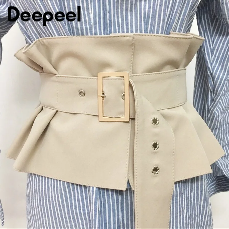 Deepeel 1 шт. 19X72 см корсет пояс для женщин модные оригинальные пояса Пряжка Регулируемые широкие пояса рубашки украшения CB038