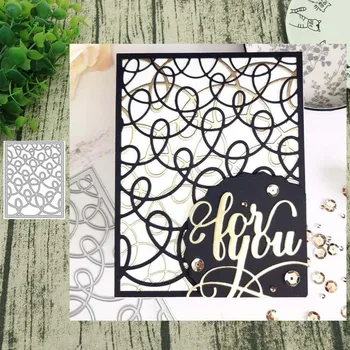 

Curl curl background Metal Cutting Dies for Scrapbooking Steel Craft Die Cut Embossing Paper Card Album Stencil
