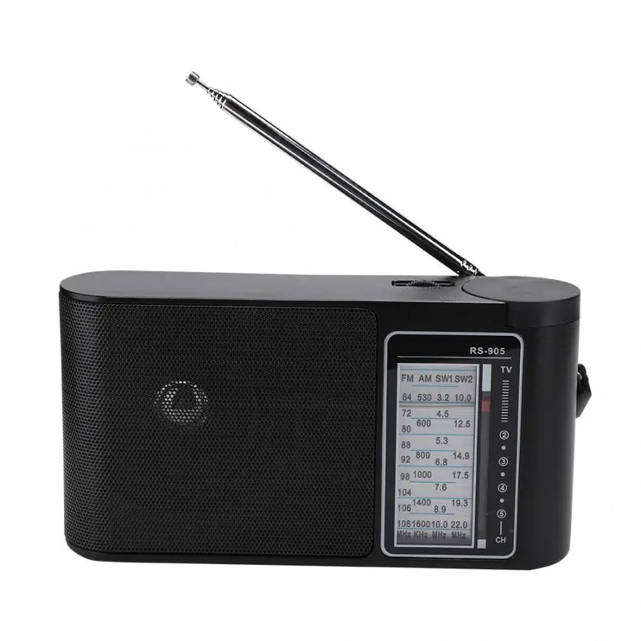 

Portable Mini Radio Receiver Multi-band FM/AM/SW1/SW2 High Sensitivity Hand Tuned Professional Radio