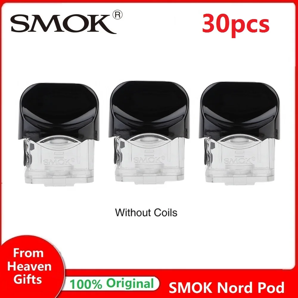 

30pcs Original SMOK Nord Pod 3ml Capacity for SMOK Nord Kit Electronic Cigarette Pod System SMOK Nord vs SMOK NOVO