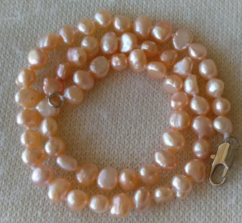 Collar De Perlas Cultivadas De Agua Dulce Para Mujer, Chapado En Oro De 14 Quilates, Delicado Collar De Gargantilla De Perlas Cultivadas De Agua Dulce Barroca