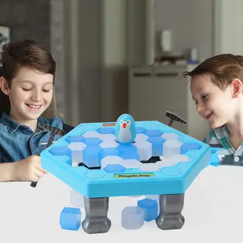 

Penguin Ice Kid Puzzle Game Educational Intelligence Interest Break Ice Block Hammer Trap Party Stress Relieve Toy