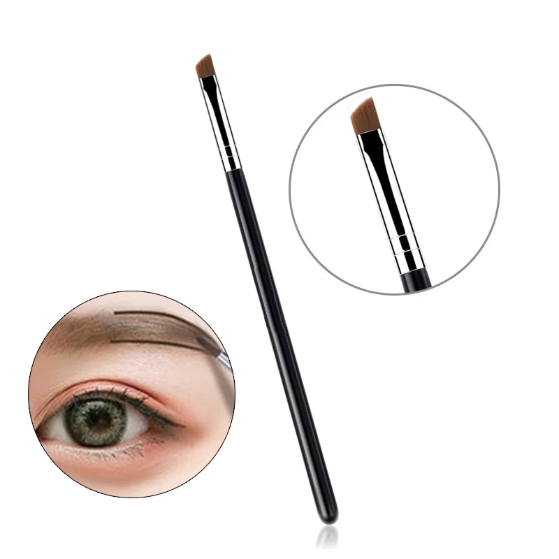 

1Pcs Eyeliner Brush Make up Soft Cosmetic Angled Liner Brow Brushes Cream Powder Beauty Applicator Fiber Hair Eyes Make Up Tools