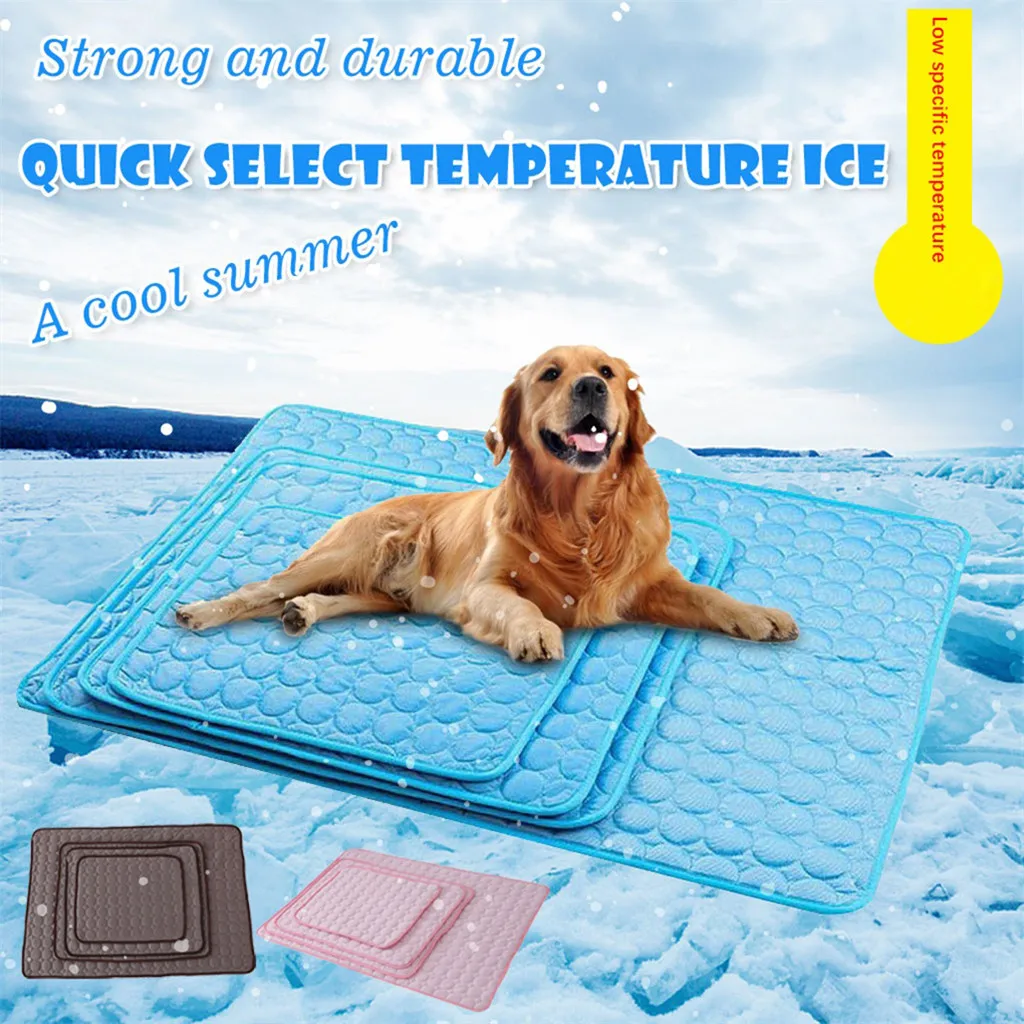 

Self Cooling Dog Mat, Large Pet Cool Mat Non-Toxic Activated Gel Cooling Pad Pet Ice Mat, Great for Dogs Cats To Stay Cool This