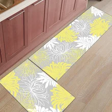 2 шт. Коврики для кухни Dahlia желтые и белые коврики для входной двери ванной комнаты гостиной двери коврики домашний декор