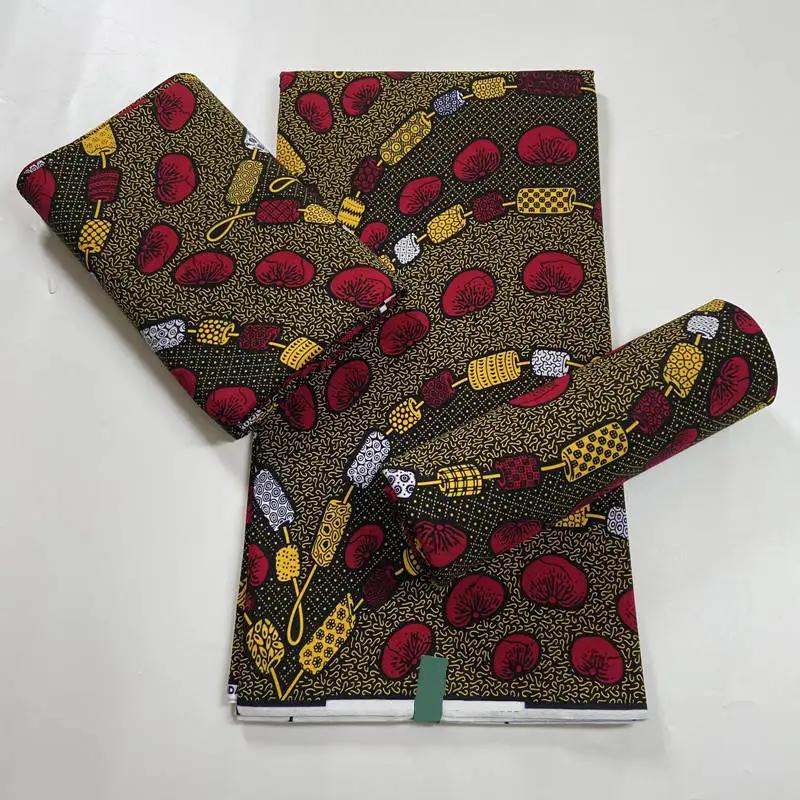 New Design Best Quality Guaranteed Veritable Wax 6 Yards/lot African Ankara Real Wax Cotton Print Fabric. 10272