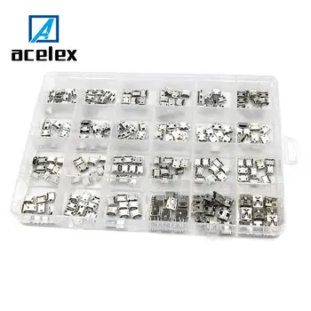 

Micro USB connector 24 models charging port for Samsung/Moto/SONY/HTC/ZTE/Huawei/Xiaomi/Lenovo mobile,tablet GPS 240pcs/set