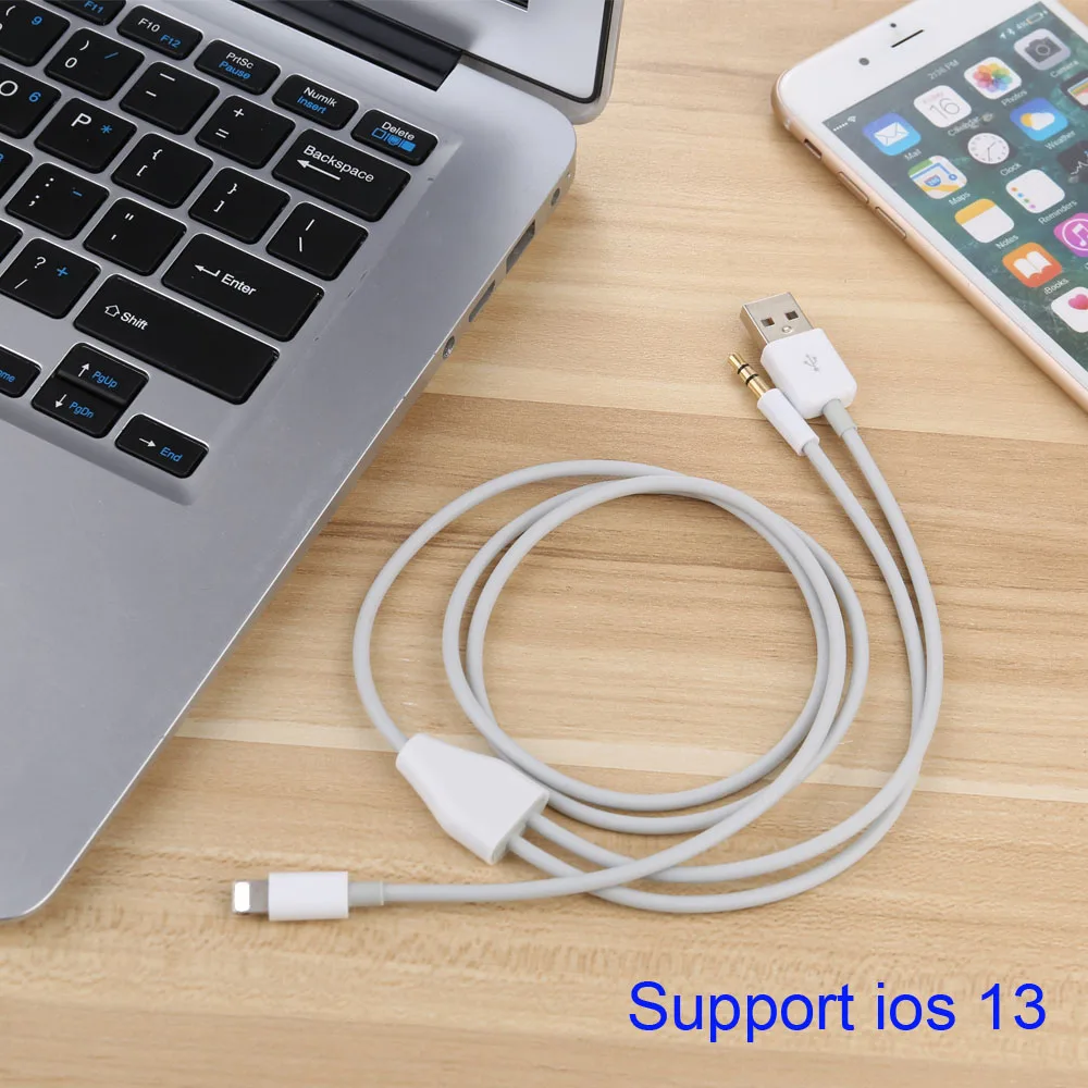 1 м 3 фута 8 контактный разъем 5 мм Дополнительный аудио и USB кабель для зарядки 7 plus X