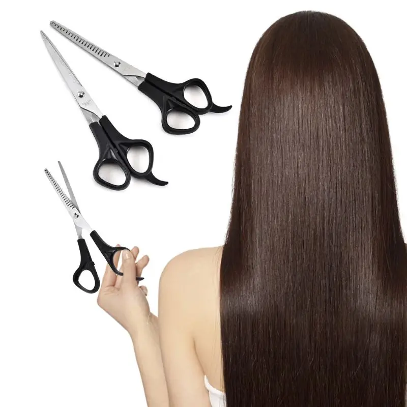 

1Set Stainless Steel Hair Cutting Scissors Professional Sharp Barber Shears Thinning Hairdressing Shears Kit