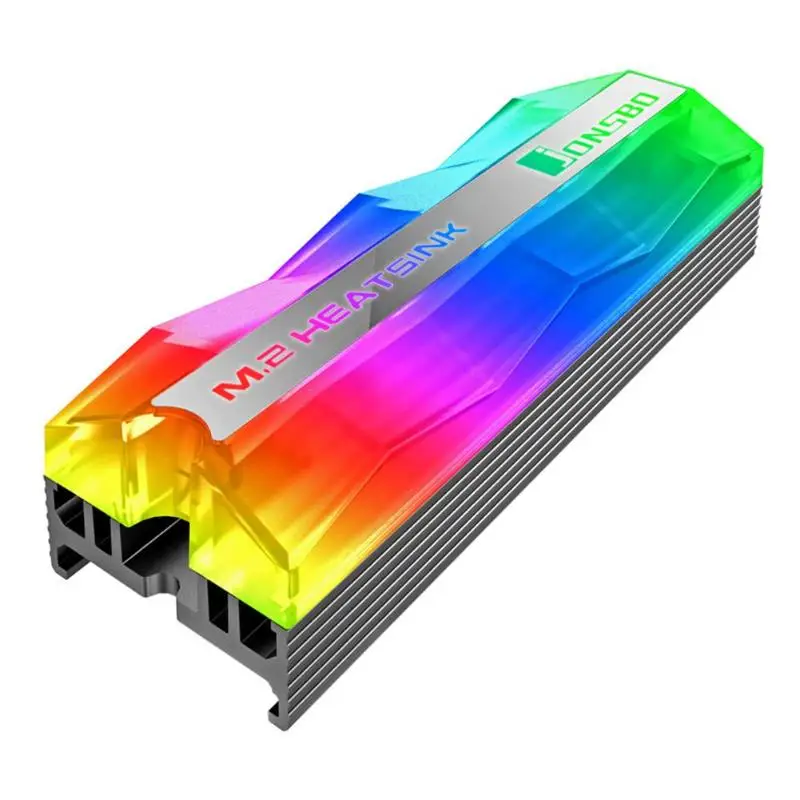 Jonsbo ARGB вентилятор M.2-2 SSD Охлаждающий радиатор алюминиевый кулер тепловой коврик Pin охлаждающая подставка для 2280 SSD жесткий диск