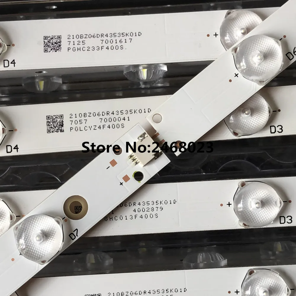 12 шт./компл. светодиодный подсветка полосы для 49PUT4900 49PUF6701 GJ-2K15-XM-D2P5C1-490-D611-C1-L R EVTLBM490E0601-AK-3 EVTLBM490E0501