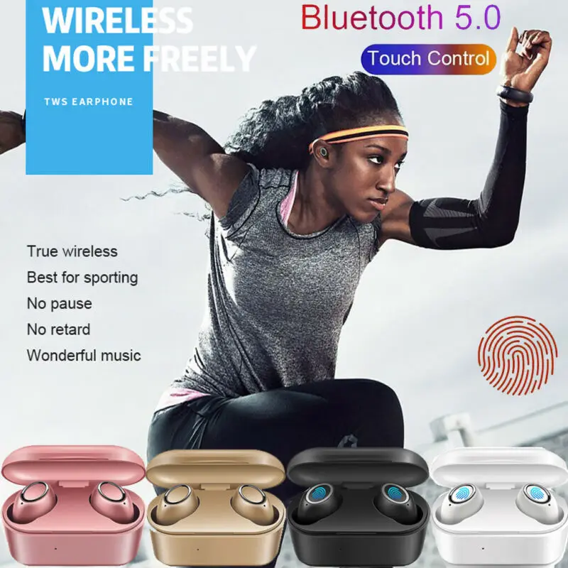 Bluetooth 5,0 гарнитура TWS беспроводные наушники Близнецы наушники 3D стерео гарнитуры