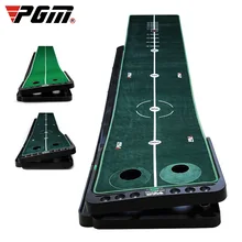 Pgm 3M tapis de Golf Putter entraîneur de Golf intérieur réglable tapis de Putter vert ensemble de pratique de Mini Golf mettre vert Fairway