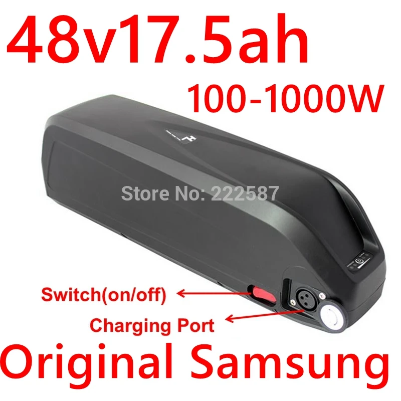 48V 17.5Ah с samsung сотовый хайлон 500W 750W 1000W Батарея Электронный велосипед литий-ионный аккумулятор с USB duty