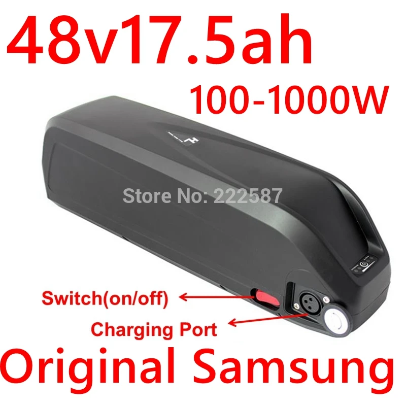 48V 17.5Ah с samsung сотовый хайлон 500W 750W 1000W Батарея Электронный велосипед литий ионный