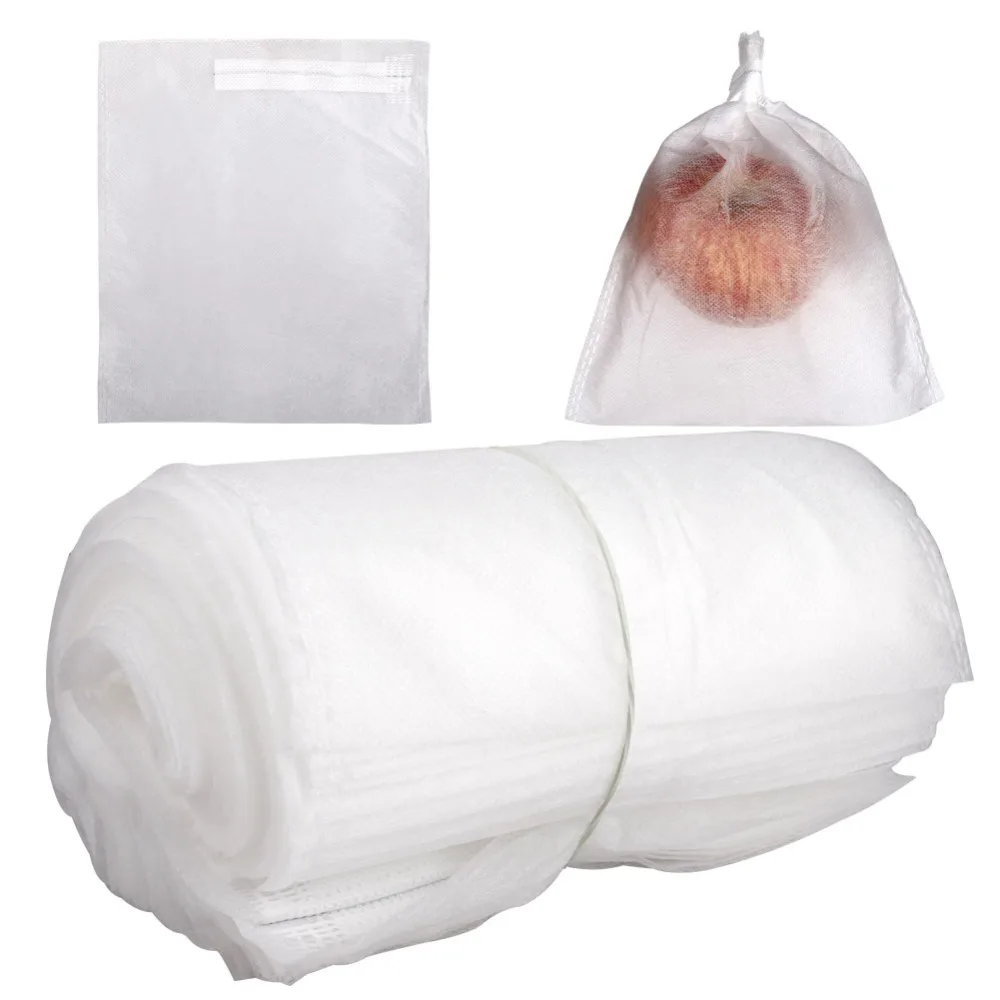 50Pcs Grape Protection Bag Vegetable Fruit Protect Breeding Bag Anti-Bird Moisture Insect Net Bag Prevent Fruit Tree Mosquitoes