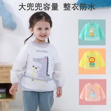 Tablier imperméable pour bébé, bavoir complet, Blouse à manches longues, produits pour enfants, protection des seins, Blouse d'alimentation