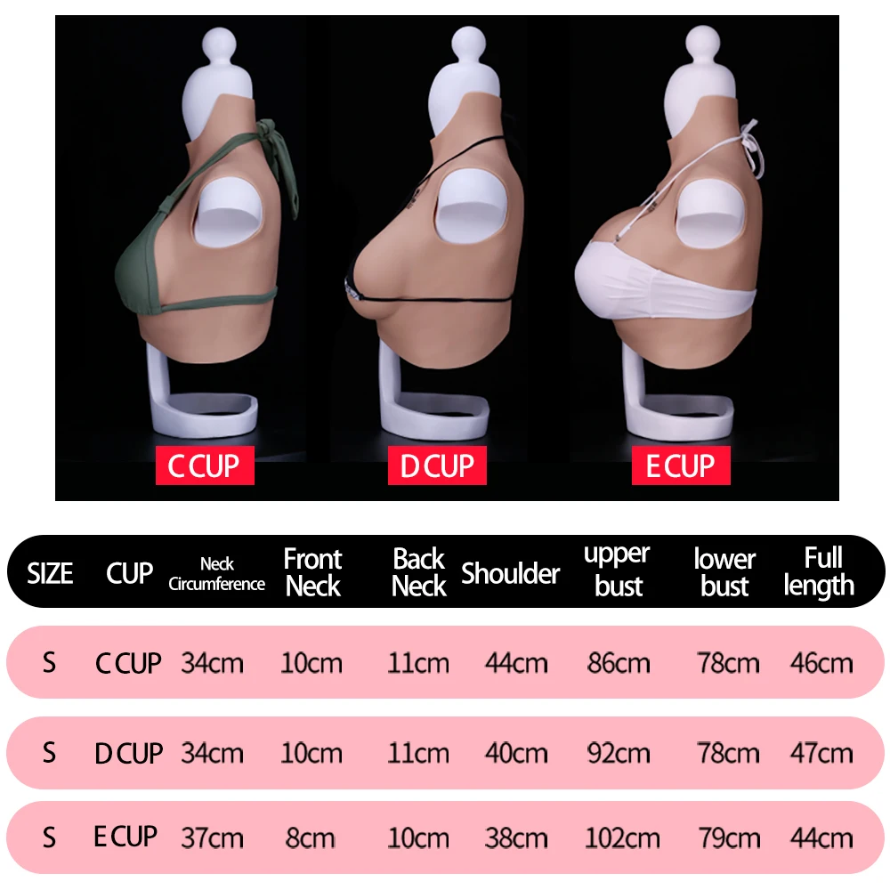 Eyung 7th Generation No Oil Artificial Silicone Breast Forms Fake Boobs Breasts Tits For Above 200kg Crossdresser Drag Queen