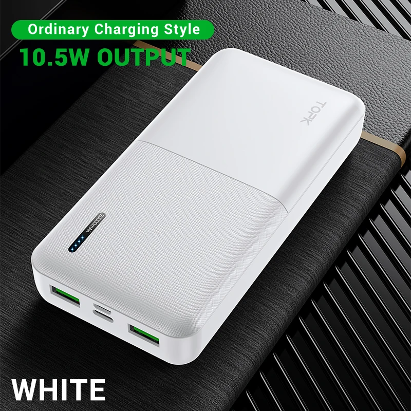 TOPK I2009Q Power Bank 20000mAh External Battery Quick Charger 3.0 USB Type C PD 3.0 Fast 18W Powerbank for iPhone Xiaomi Mi 9 8 portable charger for android Power Bank