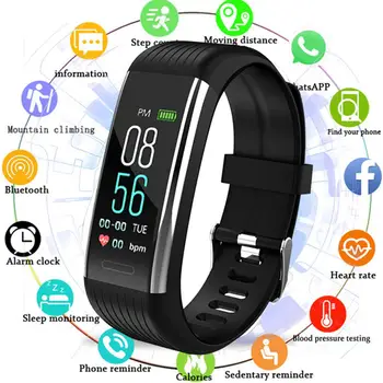 

R1 IP67 Waterproof Smart Watch Men Heart Rate Monitoring Pedometer Sport Watch Women Bluetooth Smart Color Screen Bracelet Colck