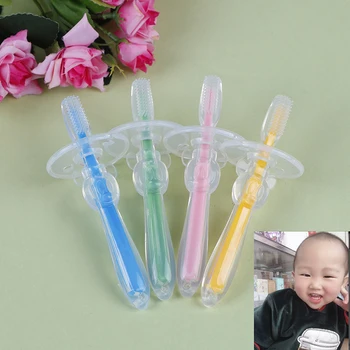 

1PC Silicone Training Toothbrush Baby Children Dental Oral Care Tooth Brush Tool Baby Kid Tooth Brush Baby Items