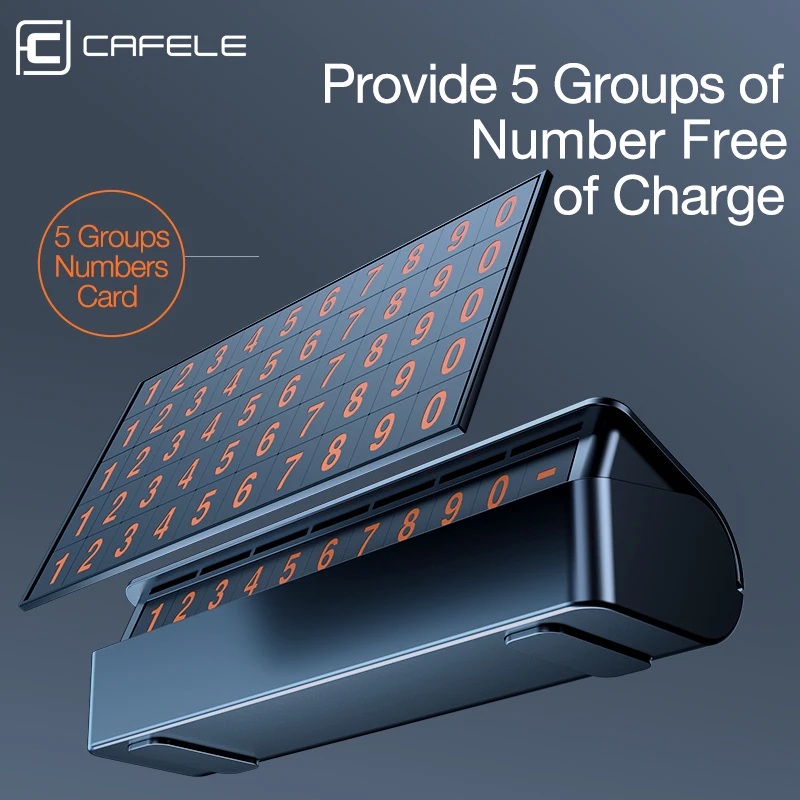 CAFELE Car Temporary Parking Card Holder Magnetic Hide Phone Number Card Plate Parking Card Automotive Interior Accessories CAFELE Car Temporary Parking Card Holder Magnetic Hide Phone Number Card Plate Parking Card Automotive Interior Accessories