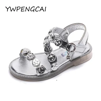 

Fashion 2020 Summer Girls Shoes Size 26-36 Kids Gladiator Sandals For Girls Open-toed Girls Sandals