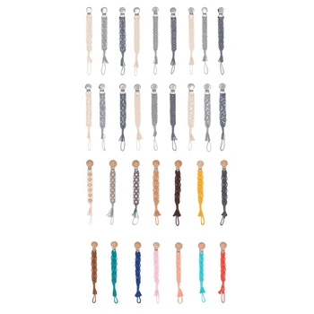 

Baby Pacifier Clip Chain Cotton Linen Holder Pacifier Soother Clips Leash Belt Nipple Holder For Infant Feeding Accessories
