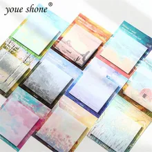 1 шт. = 30 красивых наклеек с планетой, удобный масляный альбом для рисования, наклейки, закладки, школьные канцелярские принадлежности, детские подарки