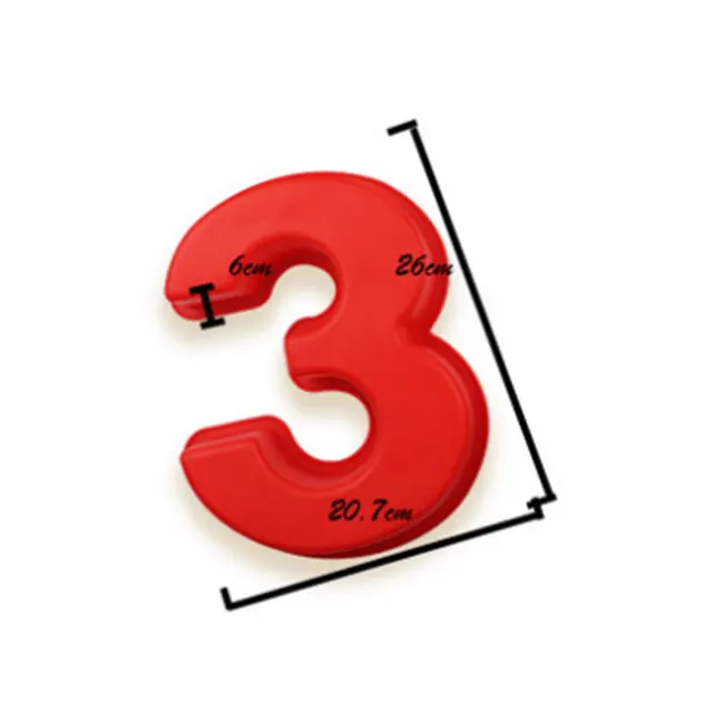 10 Inches Large Arabic Numeral Silicone Mold 0-9 Number Shape Baking Mold Wedding Birthday Anniversary Cake Decoration Tool 3