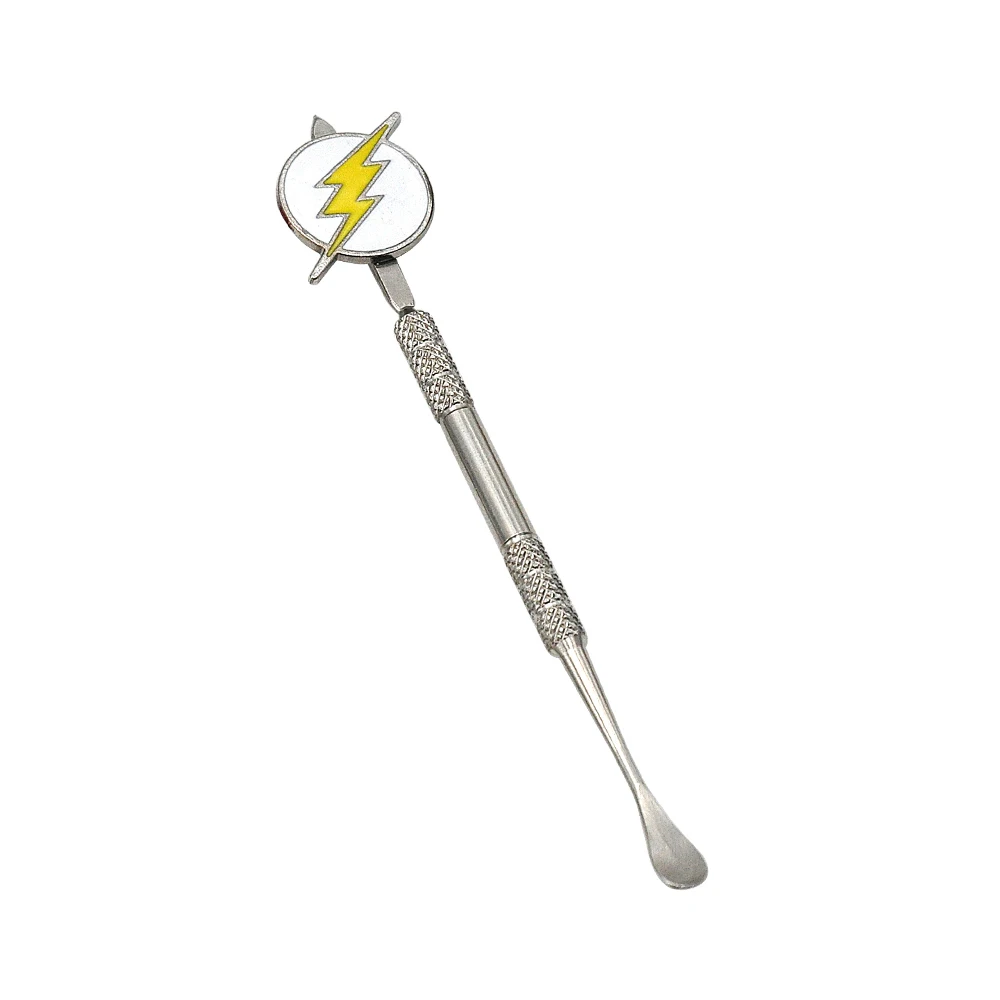 lightning-Silver HORNET нержавеющая сталь углеродный Кернер воск масло папа инструмент 4,7 дюймов ручка масло воск каверс инструмент концентраты Бонг для курения - Цвет: lightning-Silver