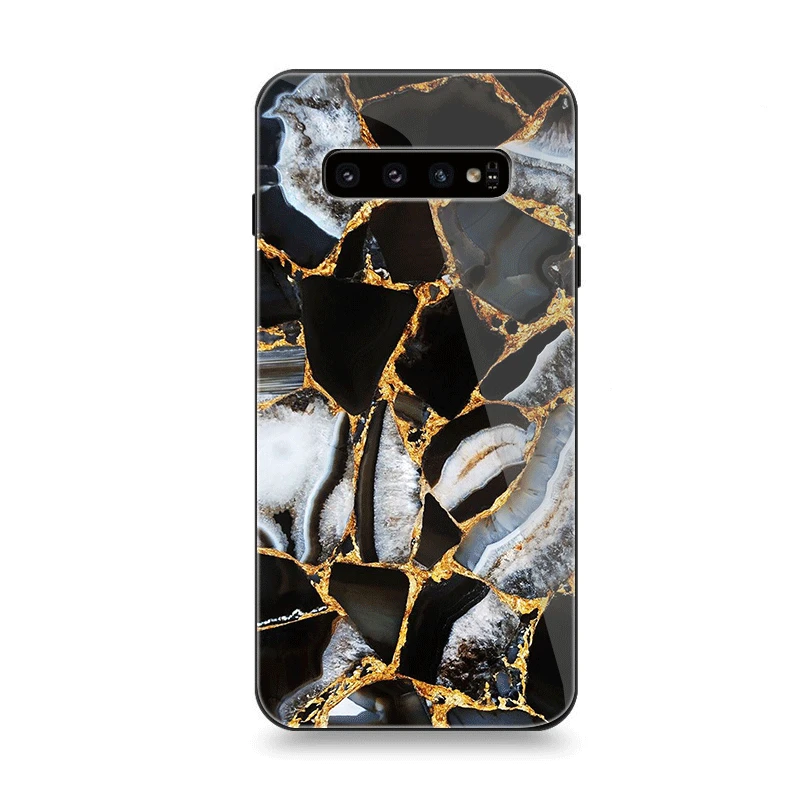 Мобильный чехол для телефона Стекло для samsung A10 A20 A30 A40 A50 A60 A70 S7 край S8 Plus Note 8 9 S10 крышка Гранит